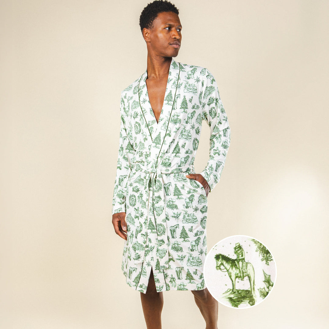 The Western Wonderland | Western Toile Long Modal Robe