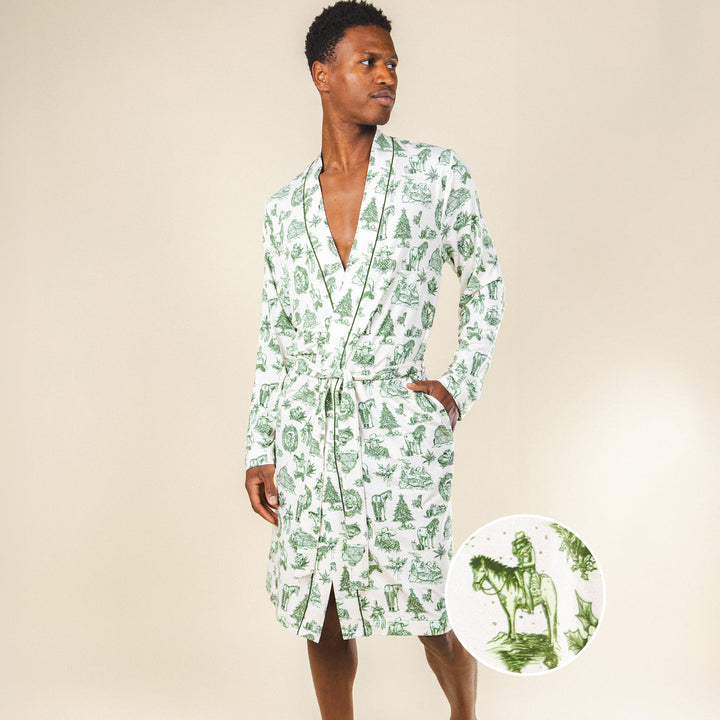 The Western Wonderland | Western Toile Long Modal Robe