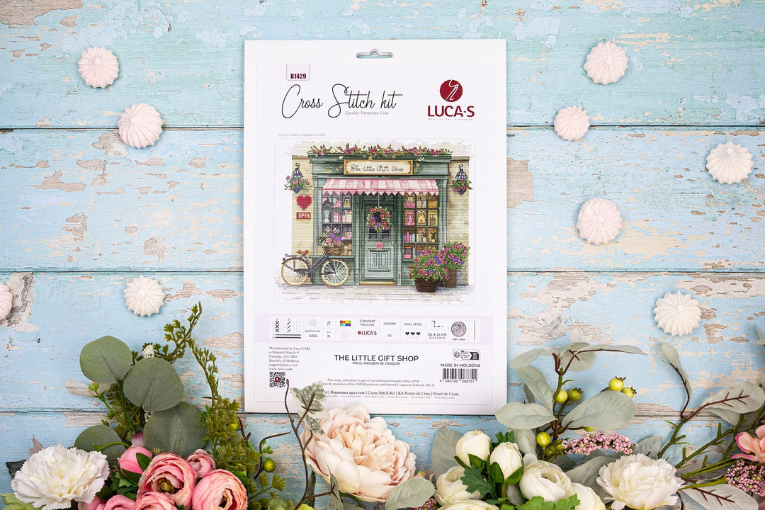 The Little Gift Shop Counted Cross-Stitch Kit by Luca-S B1429L