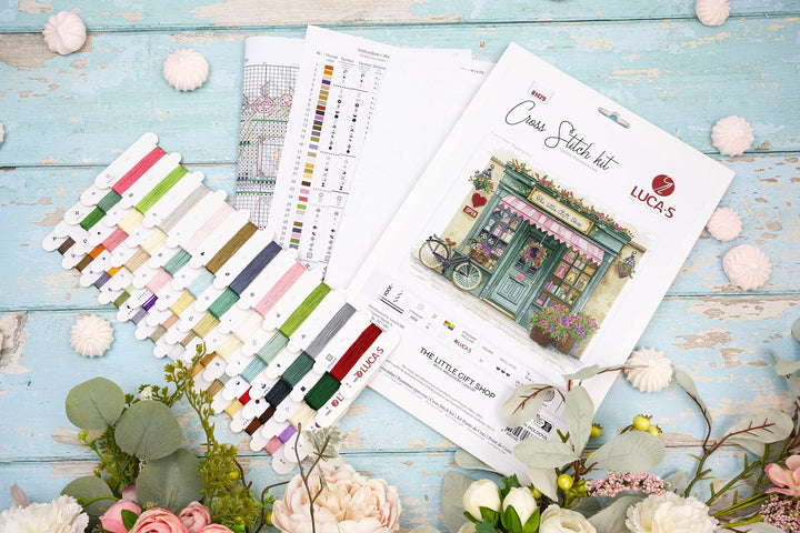 The Little Gift Shop Counted Cross-Stitch Kit by Luca-S B1429L