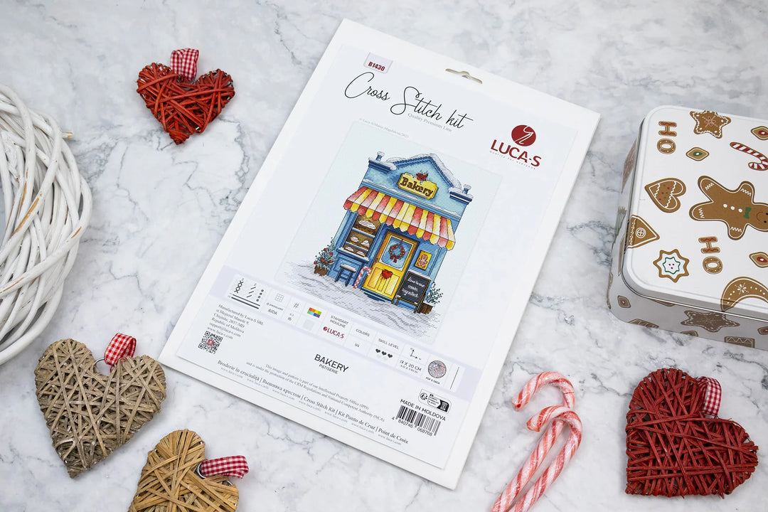 Patisserie Bakery Counted Cross-Stitch Kit by Luca-S B1430L