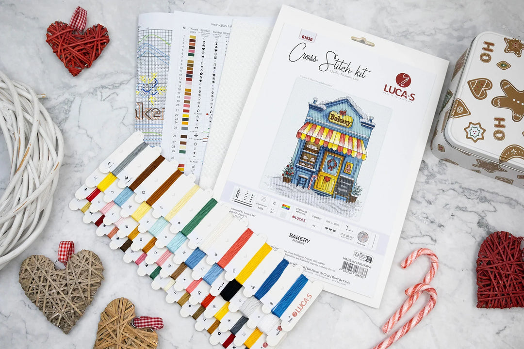 Patisserie Bakery Counted Cross-Stitch Kit by Luca-S B1430L