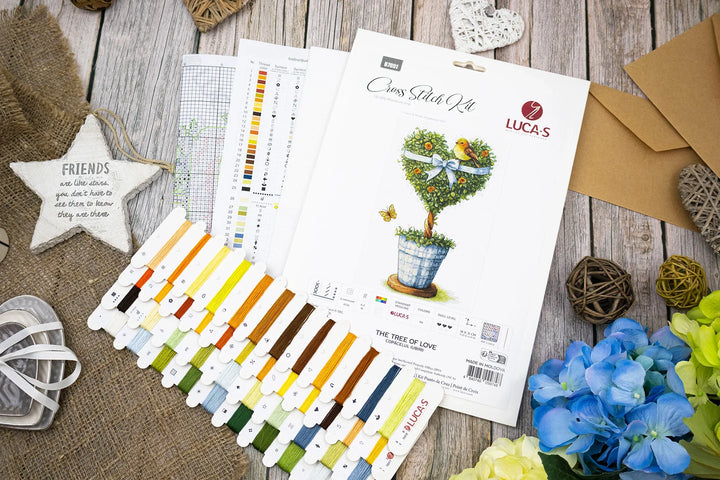 The Tree of Love Counted Cross-Stitch Kit by Luca-S B7051L