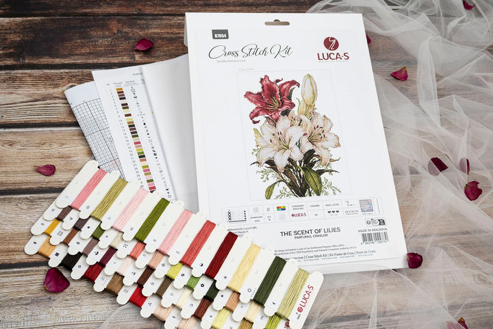 The scent of Lilies Counted Cross-Stitch Kit by Luca-S B7054L