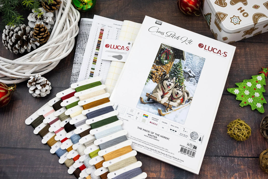 The Magic of the Nordic Winter Counted Cross-Stitch Kit by Luca-S B722L
