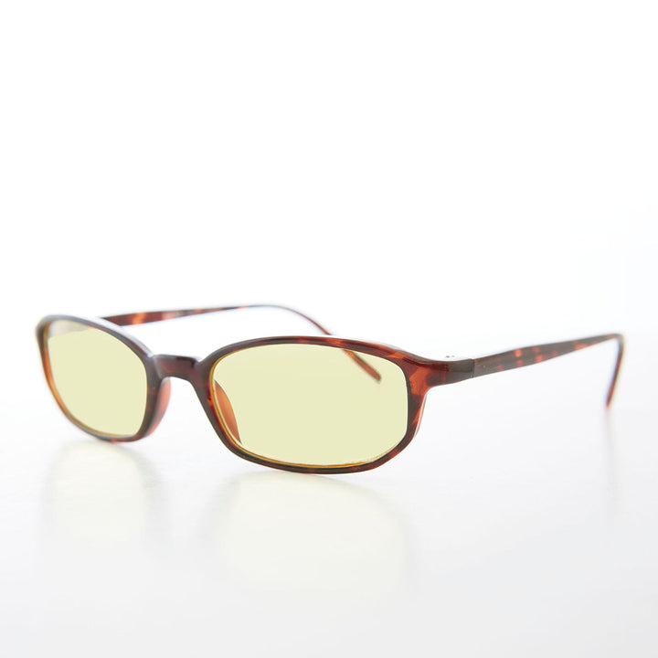 Small Rectangle Tinted Lens Sunglasses - Bard