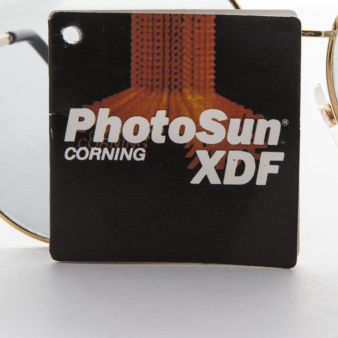 Round Aviator Sunglass with Transition Corning Glass Lens - Bermuda