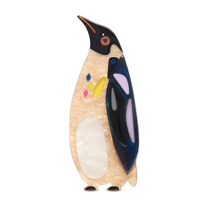 The Emboldened Emperor Penguin Brooch by Erstwilder x Pete Cromer