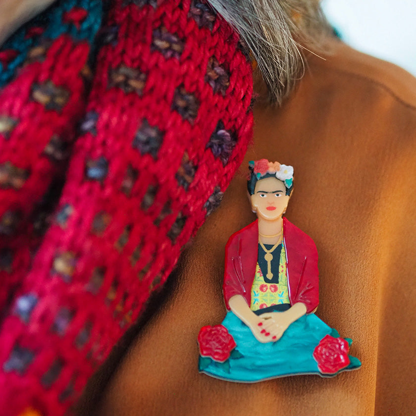 The One Frida Brooch by Erstwilder x Frida Kahlo