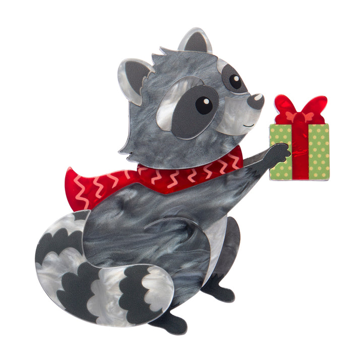 Rhi-Rhi the Raccoon Brooch by Erstwilder
