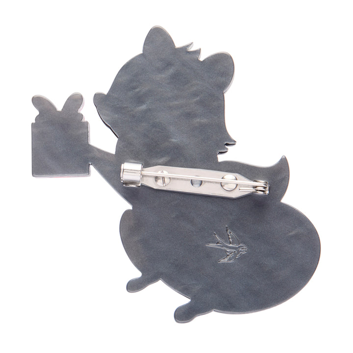 Rhi-Rhi the Raccoon Brooch by Erstwilder