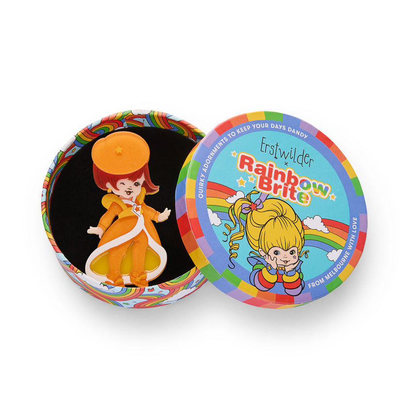 Lala Orange Brooch Rainbow Brite x Erstwilder