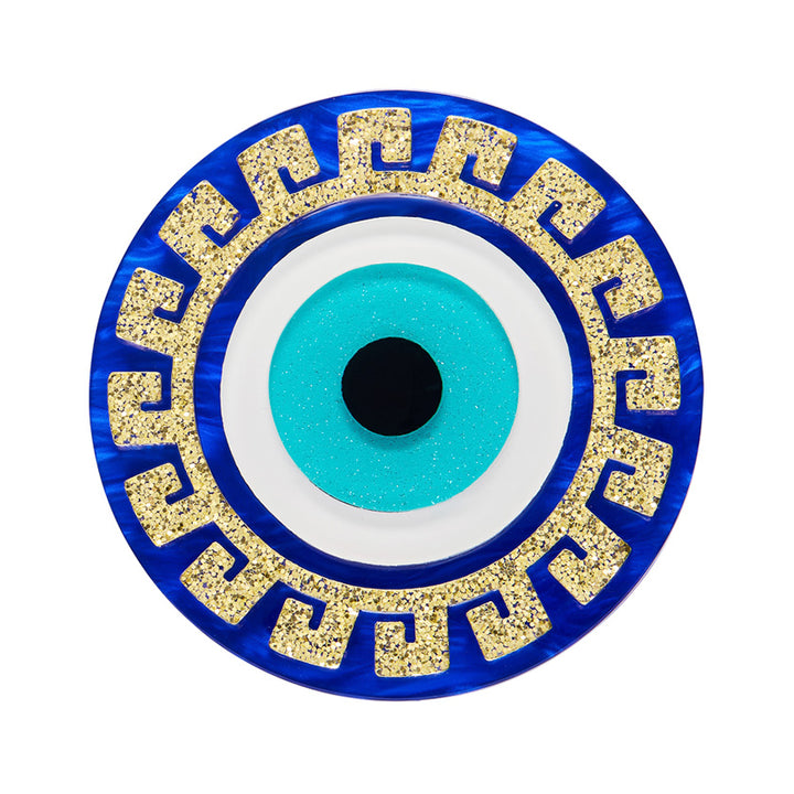 Evil Eye Amulet Brooch by Erstwilder