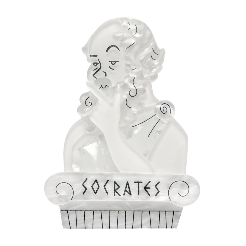 Socratic Method Brooch by Erstwilder