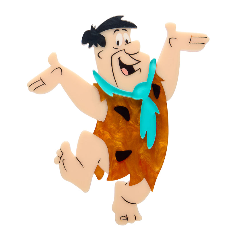 Fred Flintstone Brooch by Erstwilder
