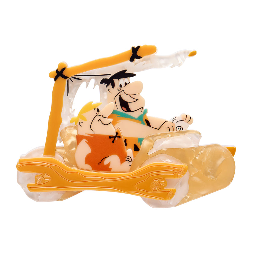 The Flintmobile Brooch by Erstwilder