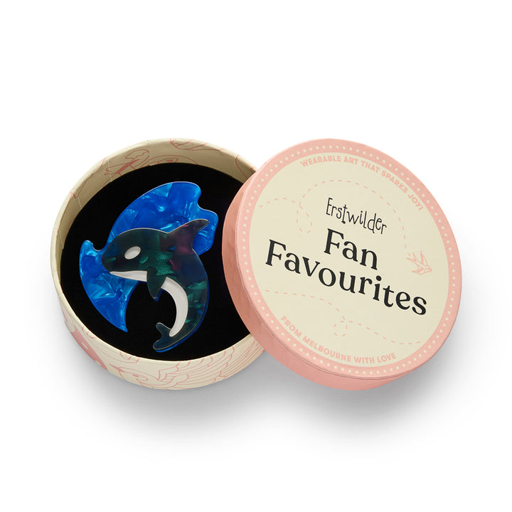 Olinda the Honorable Orca Brooch by Erstwilder