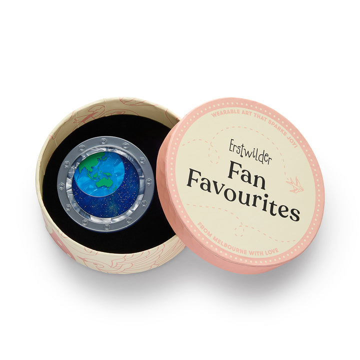 Tiny Blue Dot Brooch by Erstwilder