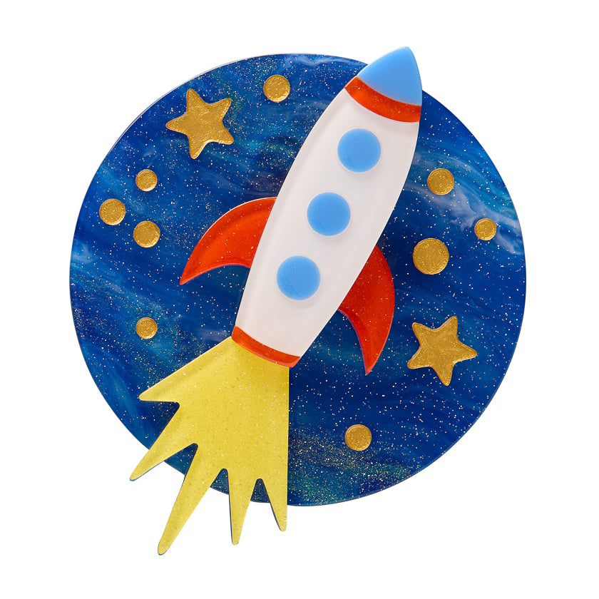 Blast Off! Brooch by Erstwilder