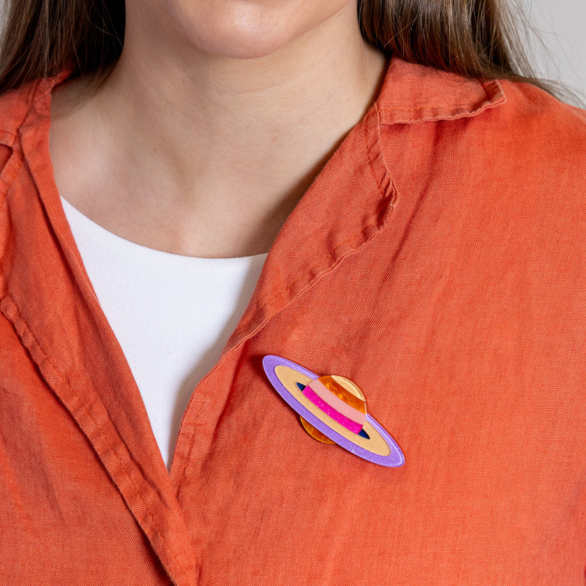 Sixth From The Sun Brooch by Erstwilder