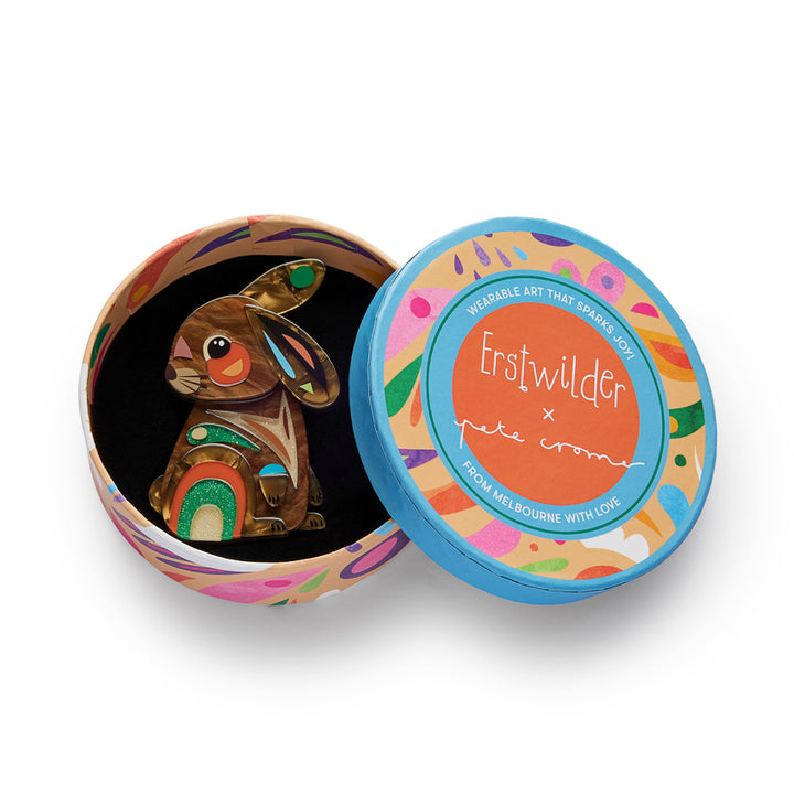 Milo the Bunny Brooch by Erstwilder x Pete Cromer