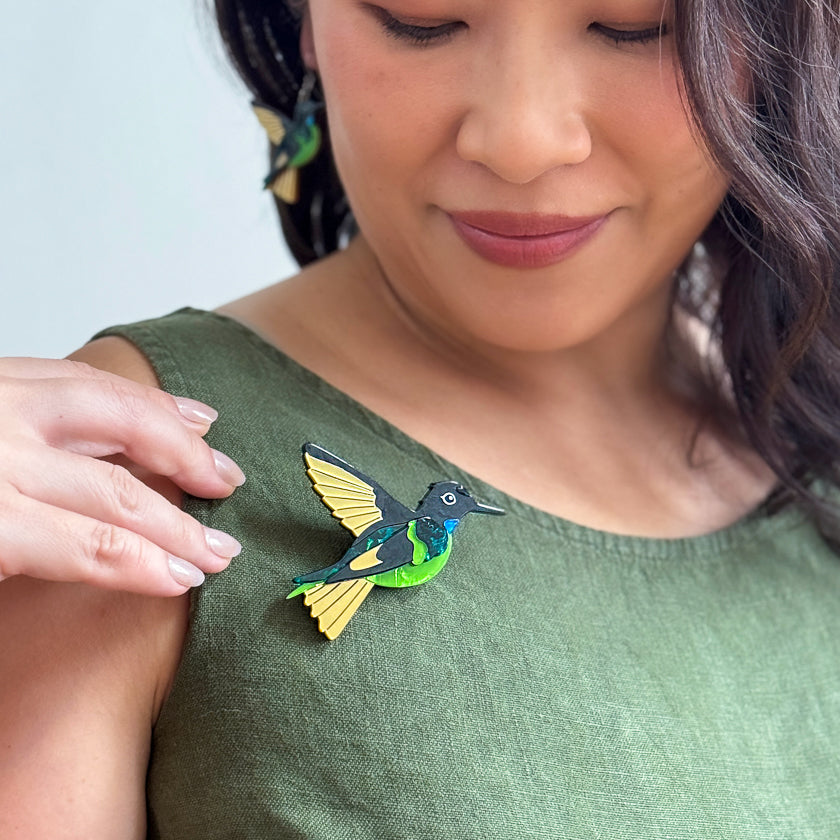 Dusky Starfrontlet Brooch by Erstwilder