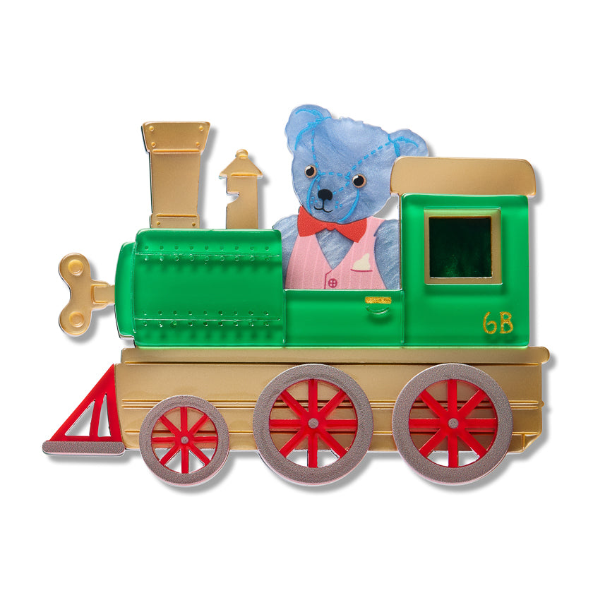 Bear Station Brooch by Erstwilder | Magic Faraway Tree