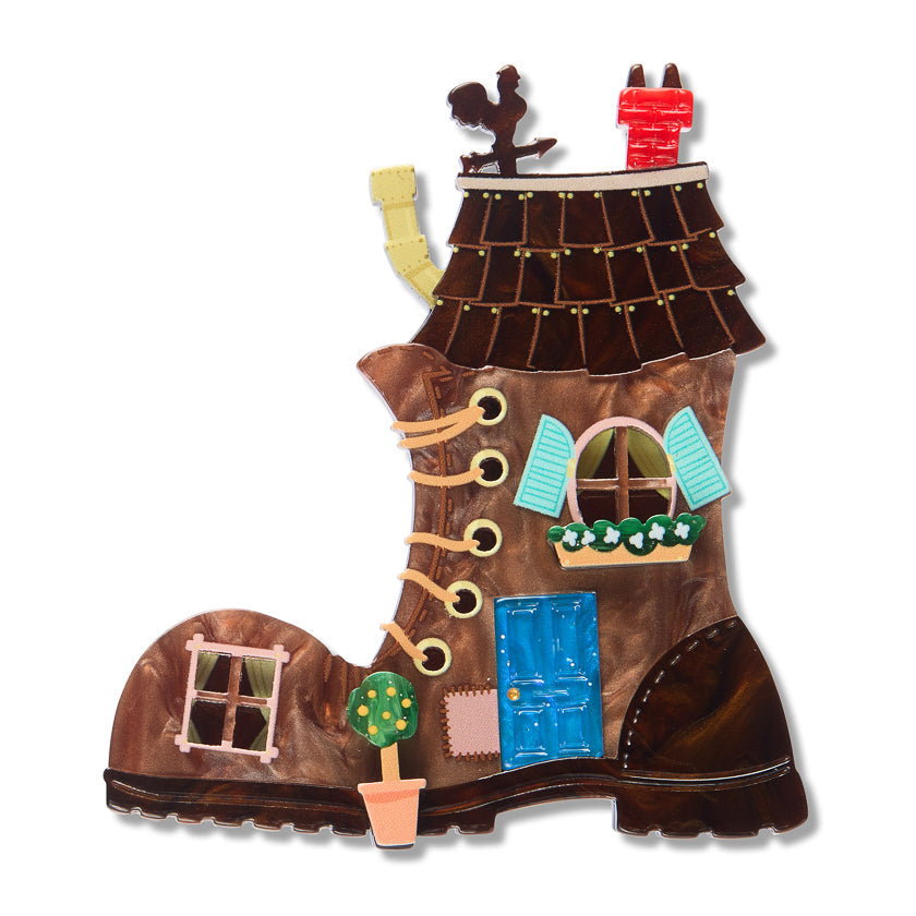 Shoe House Brooch by Erstwilder | Magic Faraway Tree