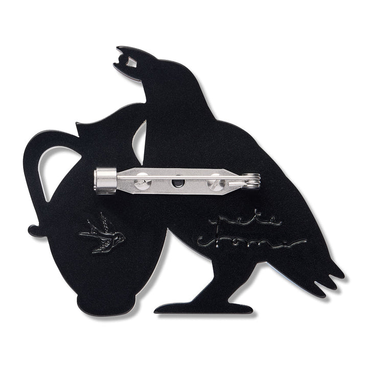 Thirsty Work Brooch by Erstwilder x Pete Cromer