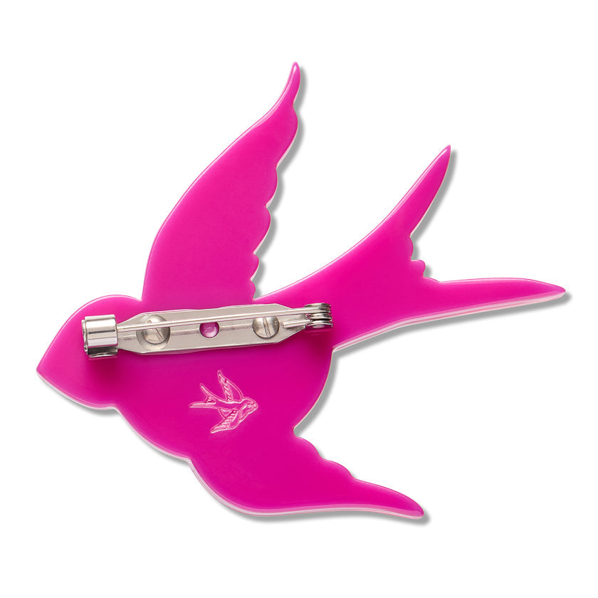 Bluebird of Happiness Brooch by Erstwilder - shown with Erstwilder gift box
