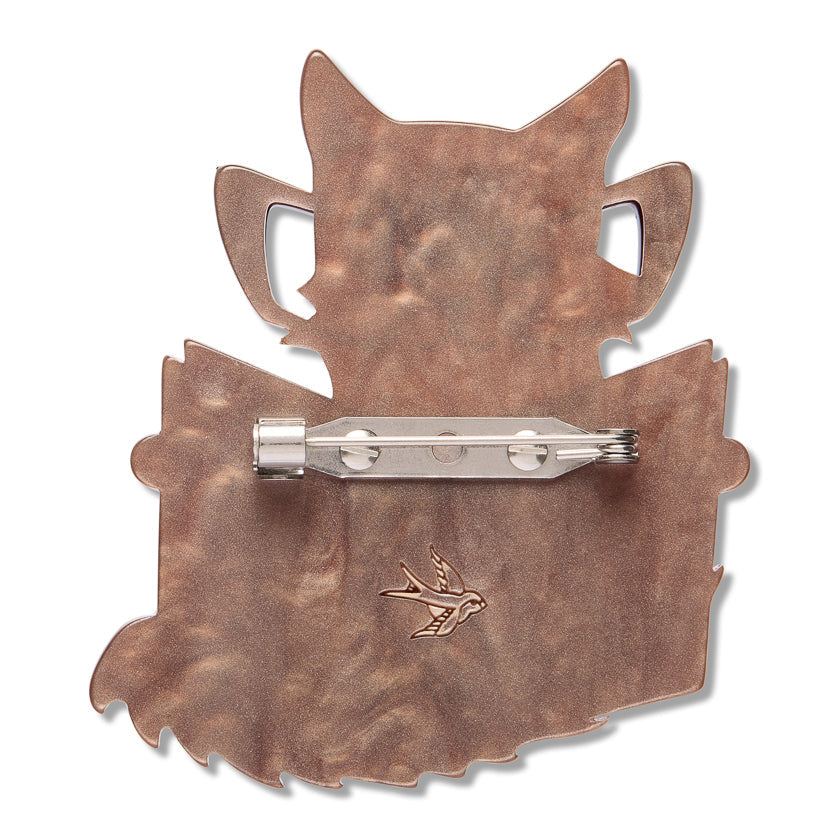 Puss in Books Brooch by Erstwilder - shown with Erstwilder gift box