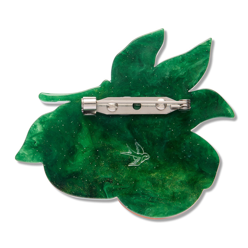 Orange Crush Brooch by Erstwilder - shown with Erstwilder gift box