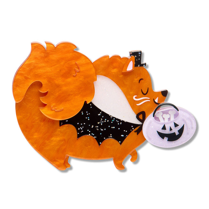 Count Barkula Brooch by Erstwilder | Midnight Mischief Halloween Collection