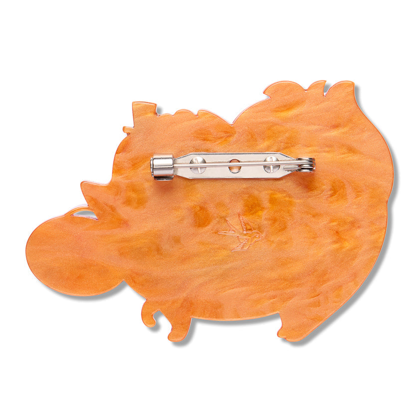 Count Barkula Brooch by Erstwilder shown with gift box | Midnight Mischief Halloween Collection