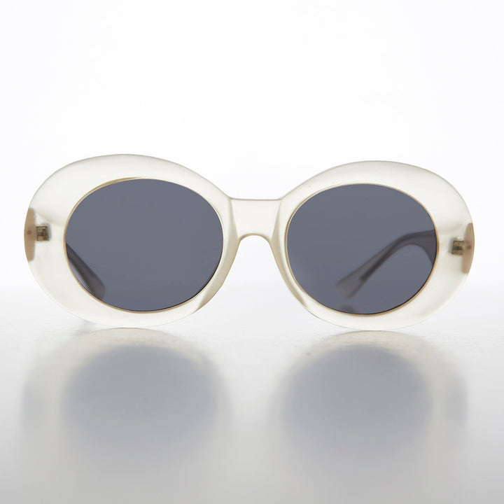Oval Clout Cat Eye Vintage Sunglasses - Emma
