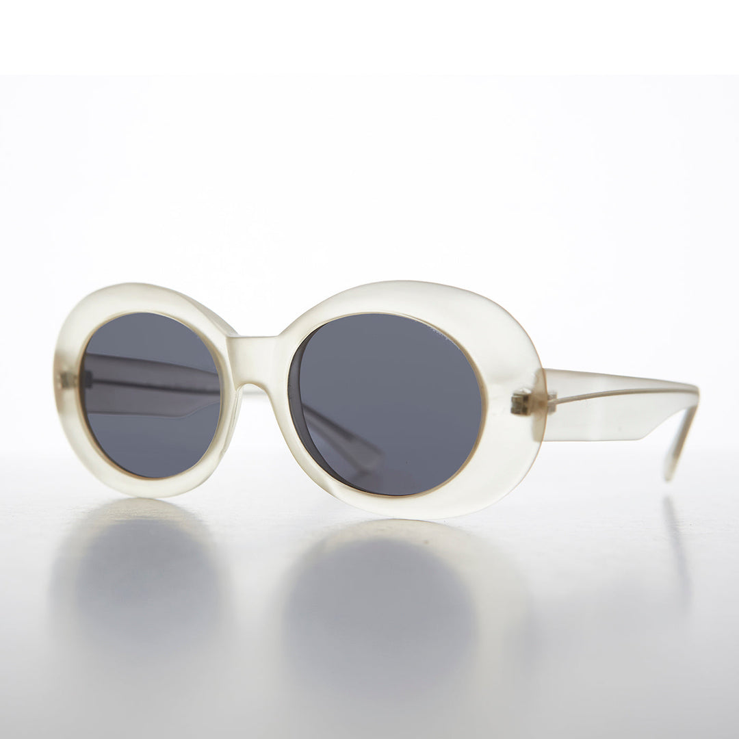 Oval Clout Cat Eye Vintage Sunglasses - Emma
