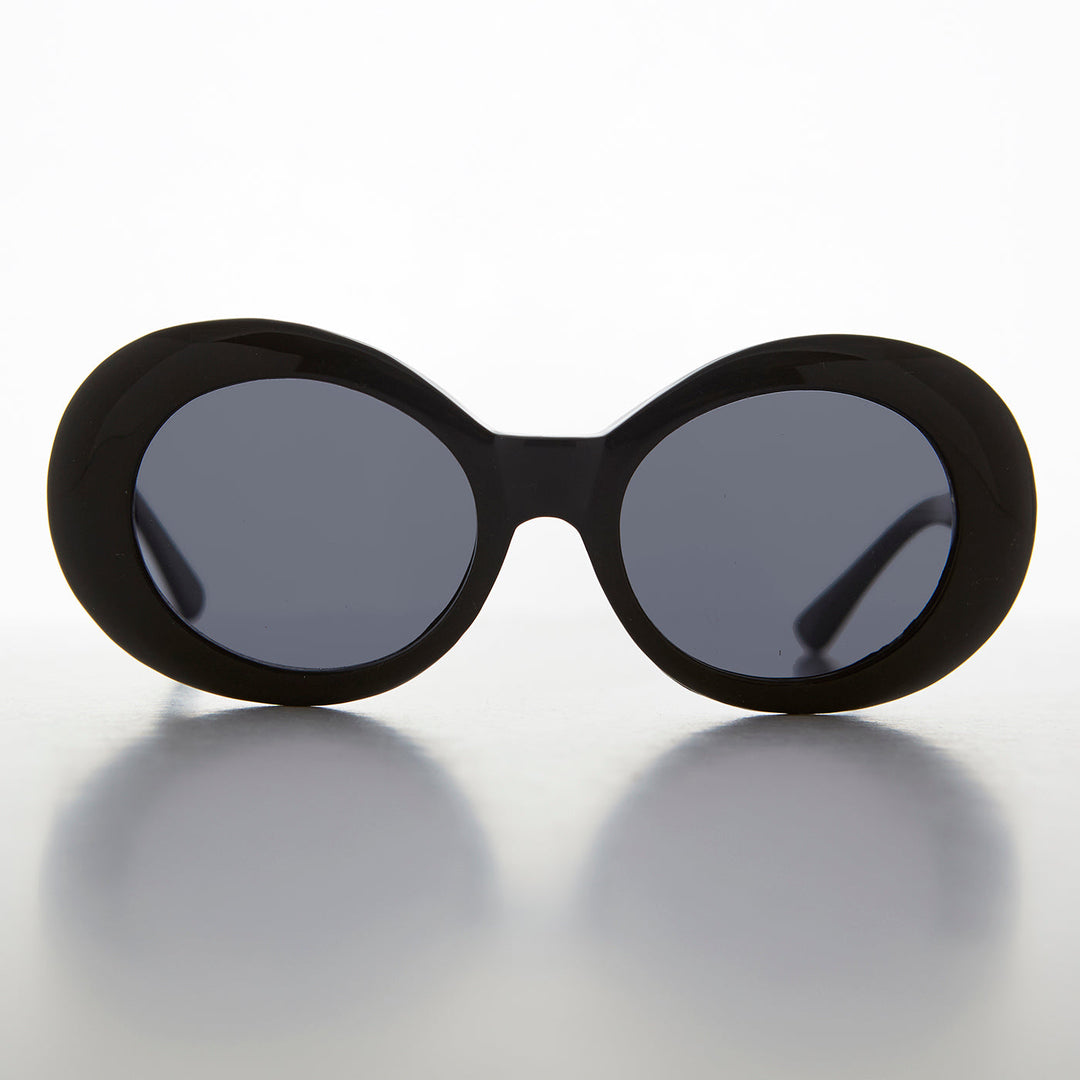 Oval Clout Cat Eye Vintage Sunglasses - Emma