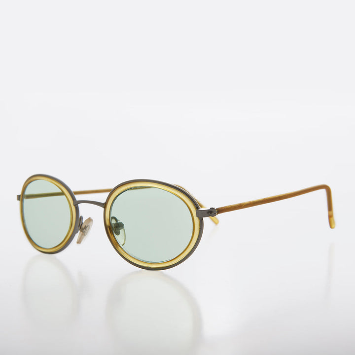 Oval Pastel Vintage Sunglasses - Bloom