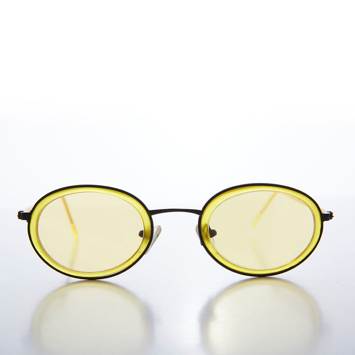 Oval Pastel Vintage Sunglasses - Bloom