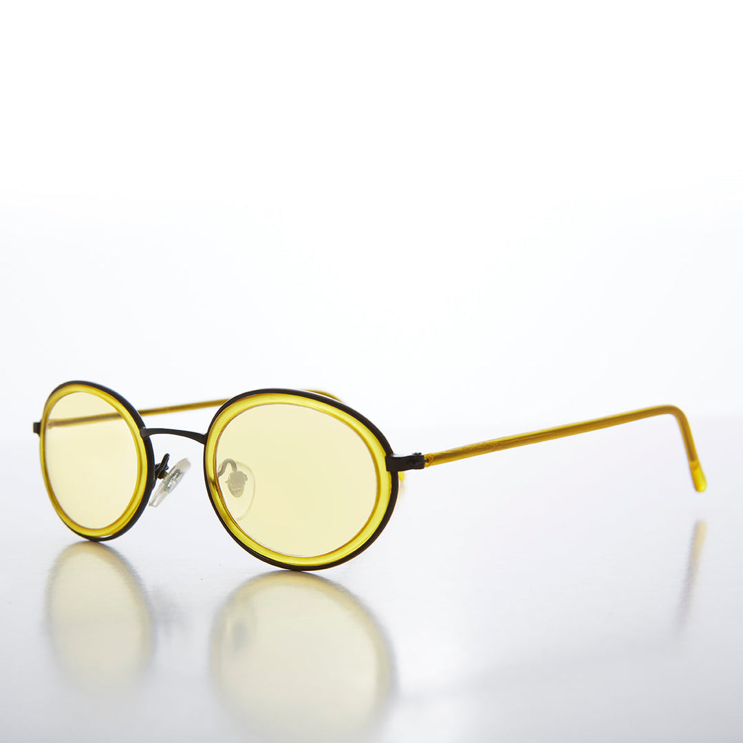 Oval Pastel Vintage Sunglasses - Bloom
