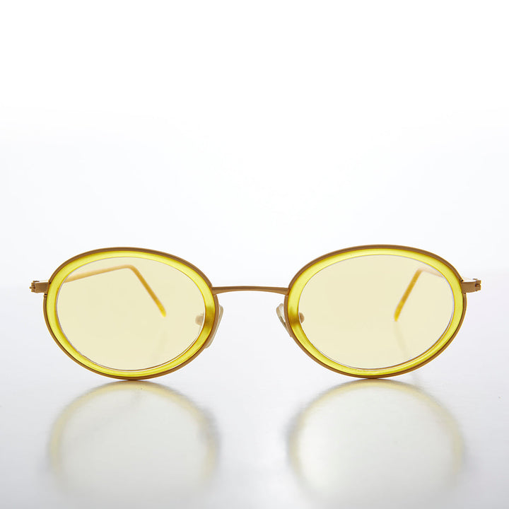Oval Pastel Vintage Sunglasses - Bloom