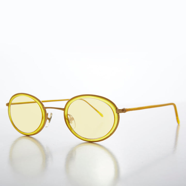 Oval Pastel Vintage Sunglasses - Bloom