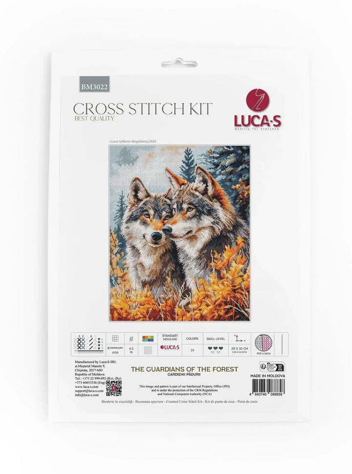 The Guardians of the Forest BM3022L Counted Cross-Stitch Kit