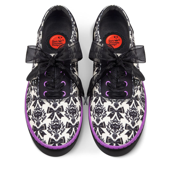 Bowtique Noir Women's Casual Sneakers