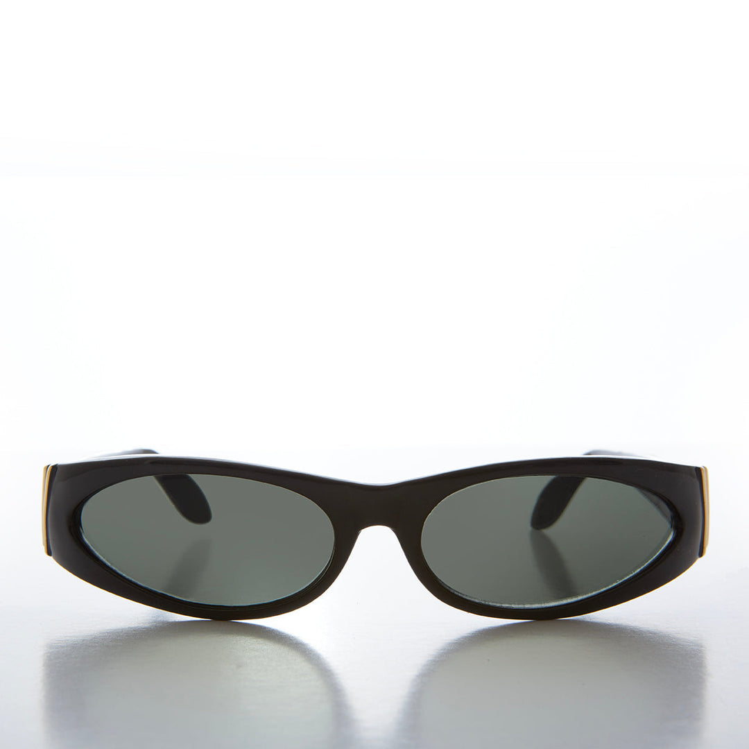 Mod Wrap Around Vintage Sunglasses - Brower