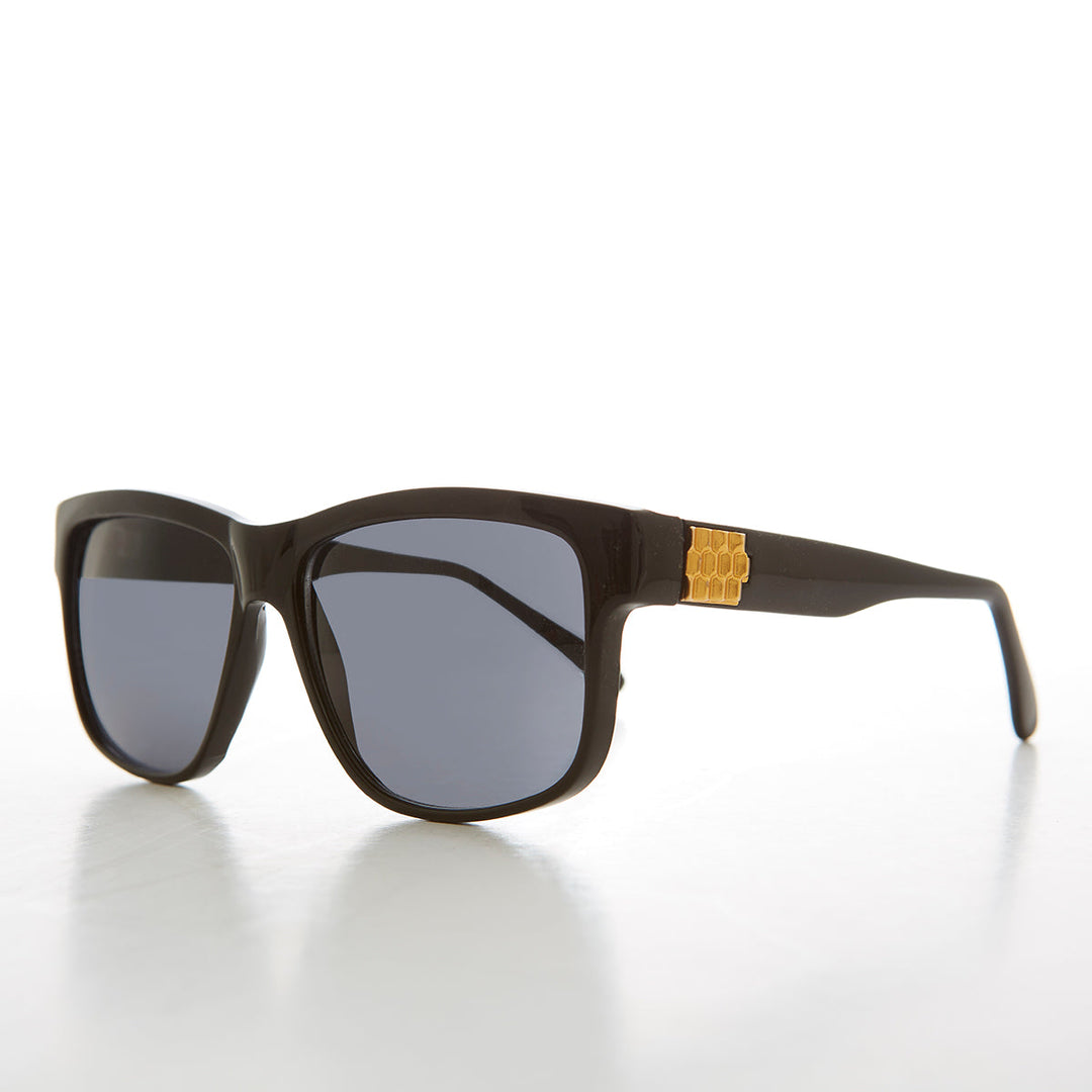 Large Square Block Frame Vintage Sunglass - Bryn