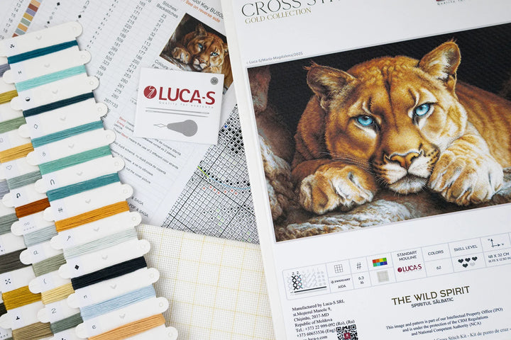 The Wild Spirit Counted Cross-Stitch Kit by Luca-S BU5081L