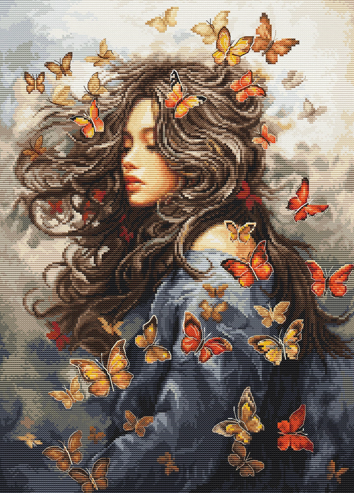 Passion in Flight Counted Cross-Stitch Kit by Luca-S BU5085L
