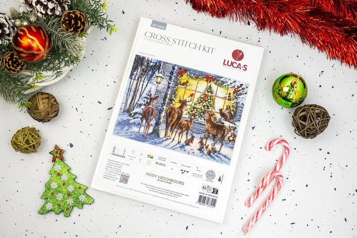 Nosy Neighbours Counted Cross-Stitch Kit by Luca-S BU5086L