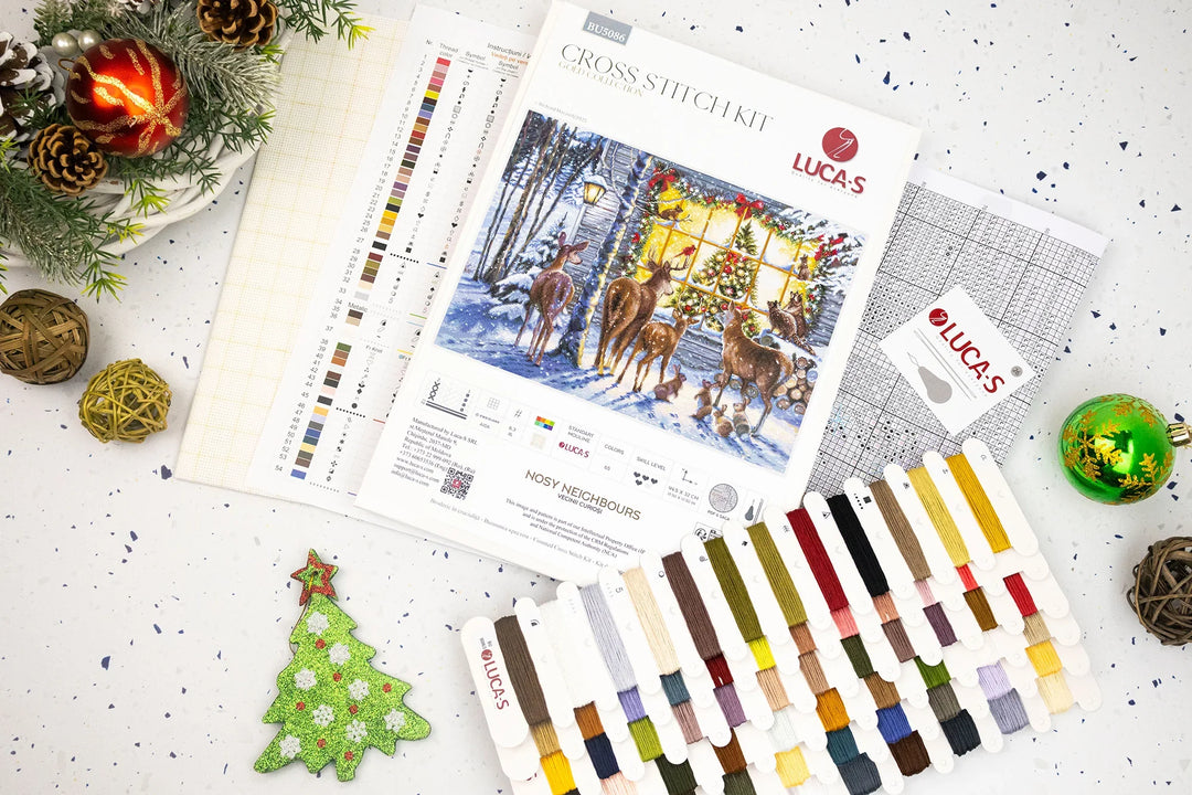 Nosy Neighbours Counted Cross-Stitch Kit by Luca-S BU5086L